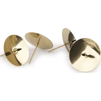 Svíčka Bodce na svíčky Ø6,5 cm, střední, 2 zlatá sv.