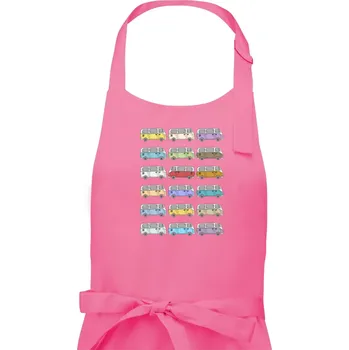 Kuchyňská zástěra Dovolená obytňákem - Dámská zástěra na vaření - Univerzální velikost ( Růžová )
