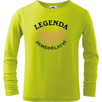 Chlapecké oblečení Legenda zemědělství - Triko dětské Long Sleeve - 146 cm/10 let ( Limetková )