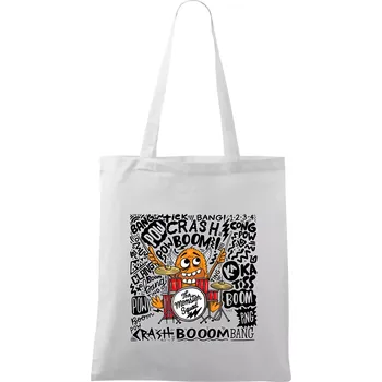 Bubeník - the moster squad - Taška bavlněná - 42 x 38 cm ( Bílá )