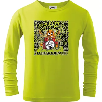 Dětská móda Bubeník - the moster squad - Triko dětské Long Sleeve - 122 cm/6 let ( Limetková )