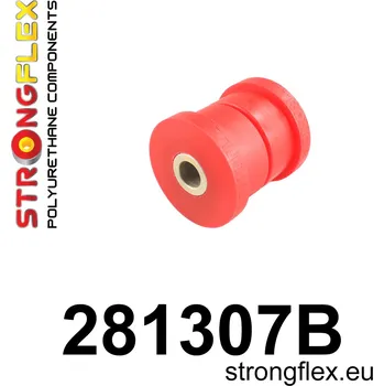 Silentblok nápravy 281307B: Rear track arm front bush Red