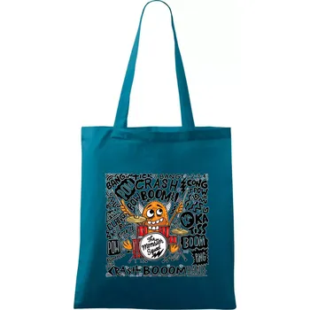 Nákupní taška Bubeník - the moster squad - Taška bavlněná - 42 x 38 cm ( Petrolejová )