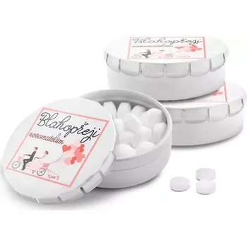 Bonbon Sablio Mentolky Blahopřeji novomanželům - 3 ks