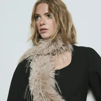 Čepice Reserved - Šála z umělé kožešiny - šedobéžová - 545HO-74X - 545HO-74X-ONE