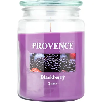 Svíčka Provence Svíčka ve skle s víčkem Ostružina 510g