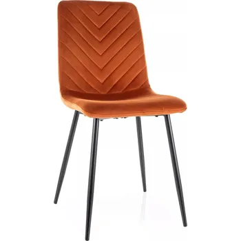 Jídelní židle Jídelní židle DOMINICA - oranžová / černá