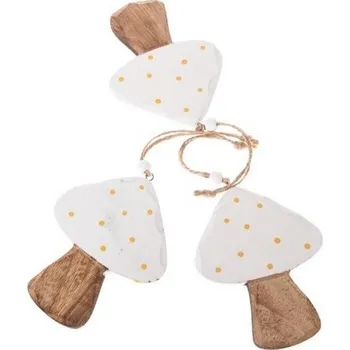 Výtvarná sada Dřevěná závěsná houba - sada 3 ks