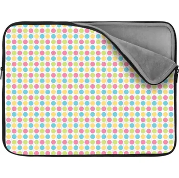 pouzdro na notebook Sablio Obal na notebook Veselé barevné puntíky - 17"