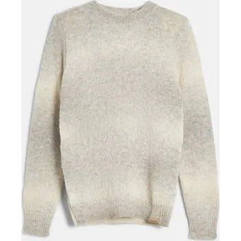 Dámský svetr SVETR WOOLRICH ALPACA OMBRE WOOL CREWNECK GREY