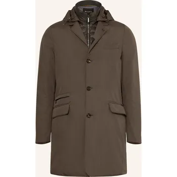 Pánský zimní kabát Moorer Pánský Péřový Kabát S Odnímatelnou Krycí Légou, khaki, 50