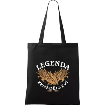 Nákupní taška Legenda zemědělství - Taška bavlněná - 42 x 38 cm ( Černá )
