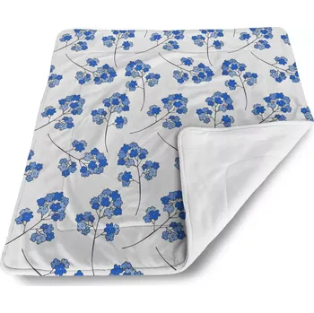 deka Sablio Deka pro miminko Modré kvítí - 80x100 cm