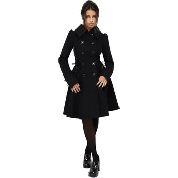 Dámský kabát kabát dámský (zimní) KILLSTAR - Woeful - Black - XL