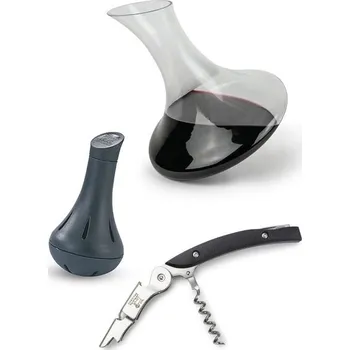 Peugeot Wine Service: dekantovací karafa + someliérská vývrtka + nerezové kuličky Bilbo 230388
