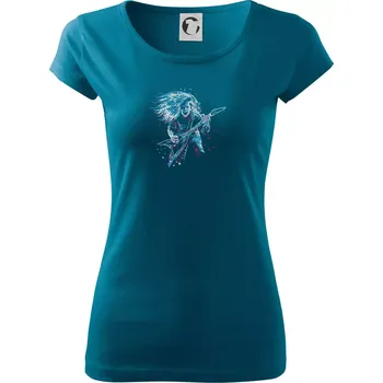 Rock splash - Dámské triko Pure - L ( Petrolejová )