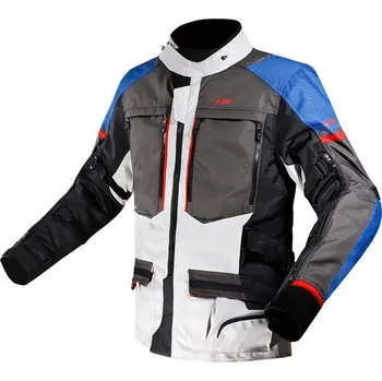 Moto bunda LS2 bunda Norway BLUE/BLACK/GREY/RED - 5XL