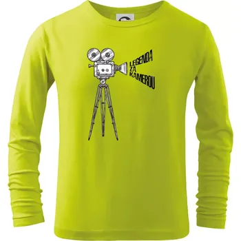 Dětská móda Legenda za kamerou - Triko dětské Long Sleeve - 146 cm/10 let ( Limetková )