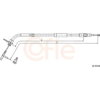 Lanko parkovací brzdy Tažné lanko, parkovací brzda COFLE 92.10.9334