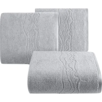 Ručník BAVLNĚNÝ RUČNÍK KARIN 30X50 CM STŘÍBRNÁ