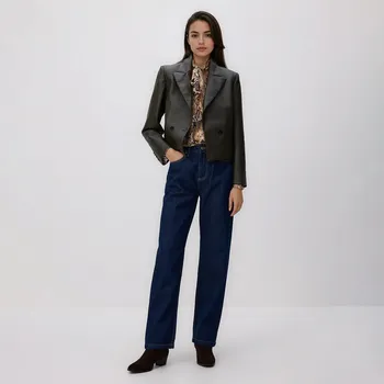 Dámské džíny Reserved - Džíny straight fit - tmavomodrá - 585HV-59J - 585HV-59J-36