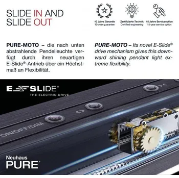 Paul Neuhaus Závěsné LED svítidlo PURE-MOTO, 3x13W, d. 120 cm, 2700-5000K, nastavitelné Barva: Zlatá