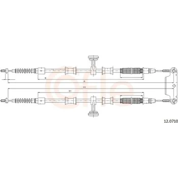 Auto-moto Lanko ruční brzdy COFLE 12.0710