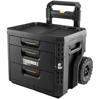TOUGHBUILT StackTech® Pojízdný box na nářadí se 3 zásuvkami TB-B1-D-R93