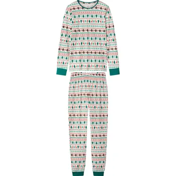 Dámské pyžamo esmara® Dámské vánoční pyžamo (bílá, XL(48/50))