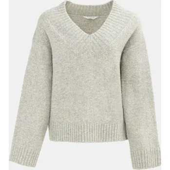 Dámský svetr Miso V neck Knit Jumper Women Grey 14 (L)