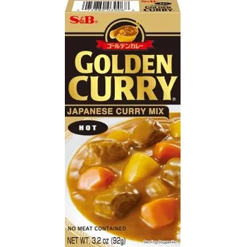 Golden curry hot S&B 92 g