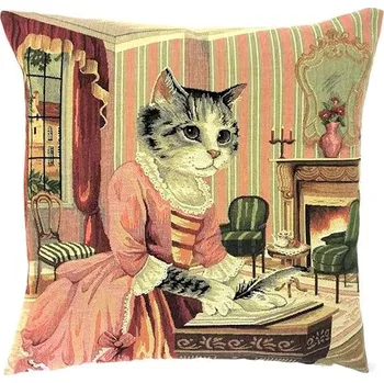Povlečení Home of Christmas Gobelínový povlak 45 × 45 cm, Viktoriánské kočky 2