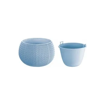 Květináč PROSPERPLAST Prosperplast Květináč s vkladem SPLOFY BOWL ledově šedý 29cm