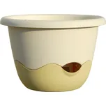 PLASTIA Plastia Květináč MARETA 25 závěsný, sv.slon.kost+tm.slon.kost