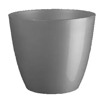 Květináč PLASTKON Plastkon Obal ELLA 13 Vánoční lesklá Kouřově šedá