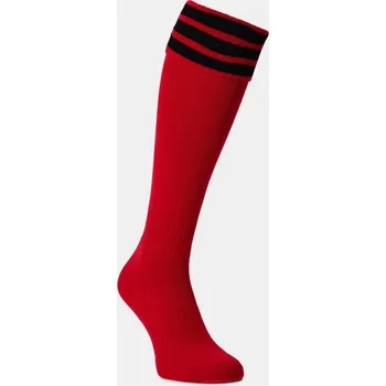 Pánské ponožky Mitre Kids Football Socks Scarlet/Black Junior 1-6