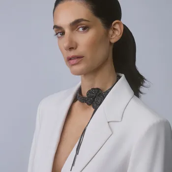 Náhrdelník Reserved - Náhrdelník chokéř - černý - 685IL-99X - 685IL-99X-ONE