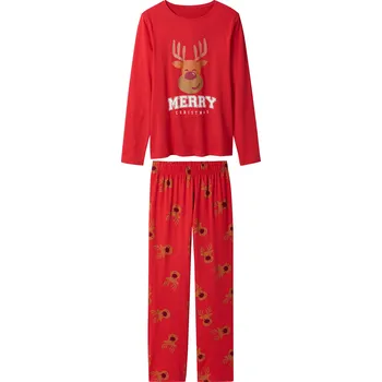 Dámské pyžamo esmara® Dámské vánoční pyžamo (červená, M(40/42))