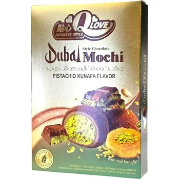 Pečivo QLove Dubai Style Chocolate Mochi 168g