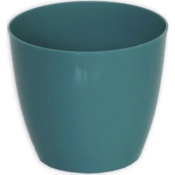 Obal na květináč PLASTKON Ella lesk 18 cm tyrkysová