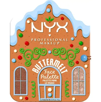 Make-up NYX Professional Makeup Duo paletka tvářenky a rozjasňovače Buttermelt Face Deep