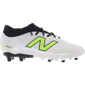 Kopačky New Balance Tekela Academy Juniors Firm Ground Football Boots White/Green 4(36.5)
