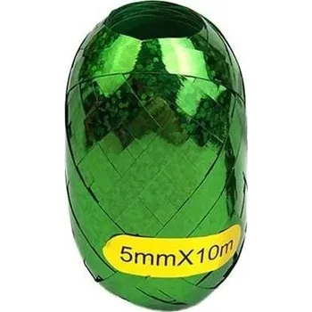 Stuha Stuha vázací klubíčko 10m zelená lesklá