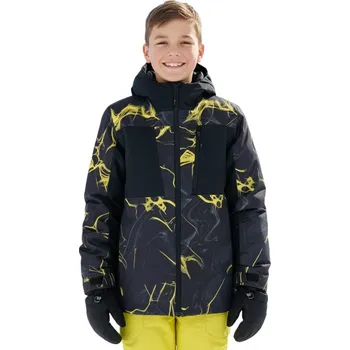 Chlapecká lyžařská bunda 4F JUNIOR-TECHNICAL JACKET M0830-4FJWAW25TTJAM0830-90A-MULTICOLOUR ALLOVER Mix 158