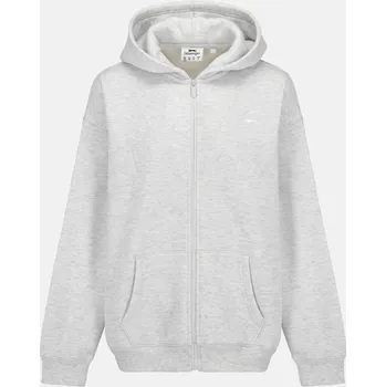 Dámská mikina Slazenger OS FZ Hood Womens Ice Grey Marl 12 (M)