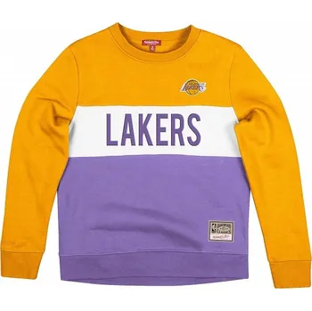 Dámská mikina WMNS Mitchell & Ness Los Angeles Lakers Color Block Crew 2.0 Velikost oblečení: S