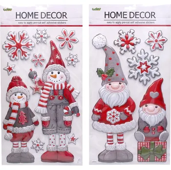 Dekorace do dětského pokoje Wiky Dekorace na zeď/okno 47,5x24,5 cm VÁNOCE sněhulák/trpaslík Druh: Sněhulák