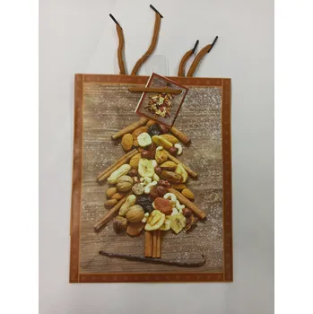 Dárková taška Dárková taška - 18x23x10 cm - Vánoční - Stromeček z dobrůtek