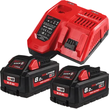 MILWAUKEE M18HDN22-802 NRG Sada akumulátorů, 2 x 8 Ah, 2x 8,0 Ah 4922000004