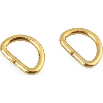 Organizér galanterie Pro Háčkování Polokroužek 16 x 21 mm zlatý